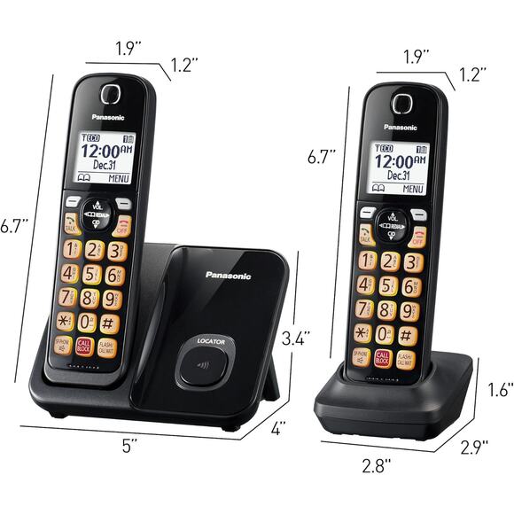 NEW Panasonic Cordless Phone Call Block, Bilingual Caller ID  KX-TGD813B - Picture 7 of 7